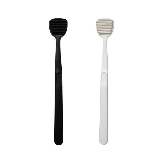 깐깐한생활 유해물질불검출 백태 입냄새 제거 혀클리너 1+1 화이트+블랙