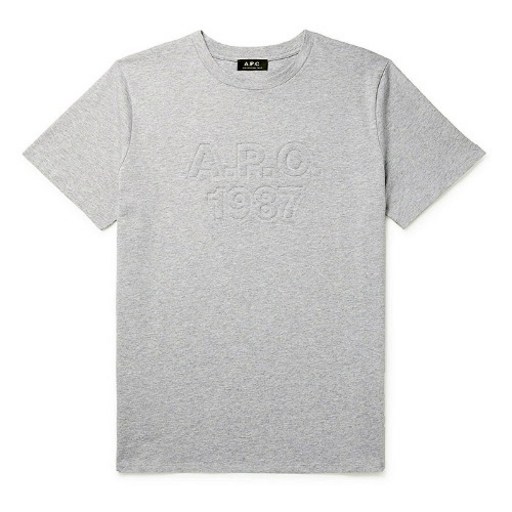 A.P.C.(아페쎄) 21SS 레이즈로고 반팔티셔츠 CODEU H26989 PLA