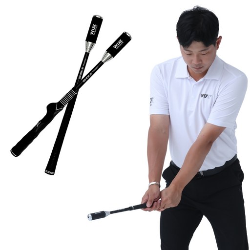 [GTOUR KPGA 프로 추천] WIXX윅스 한손 양손 웨글 실내 연습 싱글 스윙 트레이너 자세제어 휴대간편 비거리향상 자세교정 골프 스윙 연습기