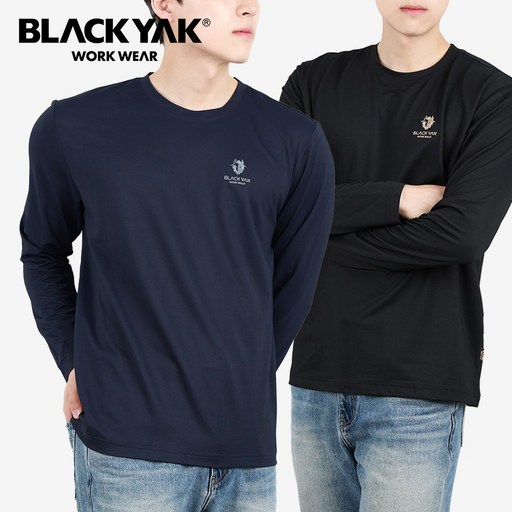 블랙야크 베이직 통기성 긴팔 라운드티셔츠
