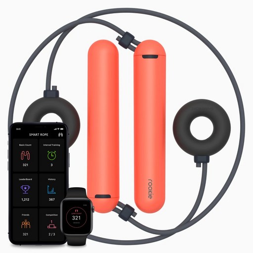 탱그램 iOS 앤드로이드 앱연동 줄없는 홈트 스마트 줄넘기 스마트로프 루키 X 도넛