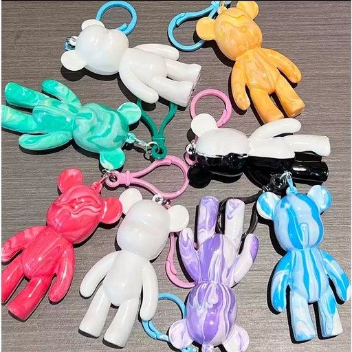 무지 DIY 베어브릭키링 만들기 가방고리 미술놀이 미술교구 푸어링아트