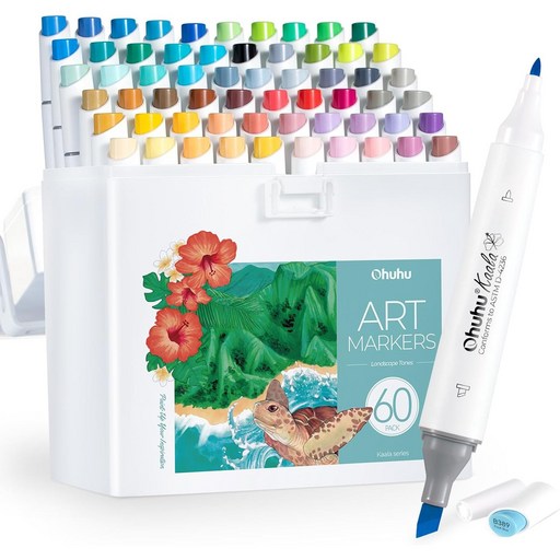 오후후 카알라 알코올 아트 트윈마카펜 ABM-01 풍경화용