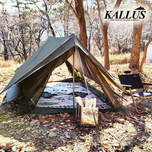 칼루스 A형 텐트 2P, 내수압 3000mm, 카키