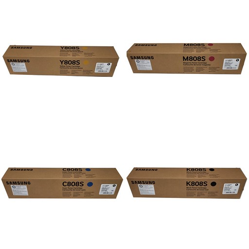 삼성 SL X4300LX (CLT-K808S/C808S/M808S/Y808S )검정 23000매/컬러 20000매 정품토너 4색세트, 1개, 4색