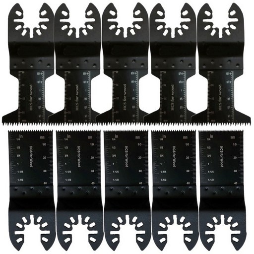 BIN 멀티커터날 44mm 긴톱날 강력 목재용 5개 34mm 일반톱날 5개/ 10개