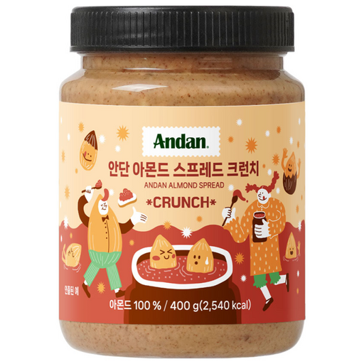 안단 아몬드스프레드 크런치 100%