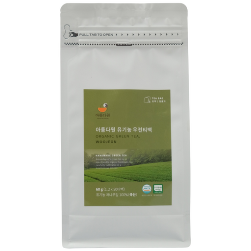 아름다원 유기농 우전녹차 티백 보성 고급녹차