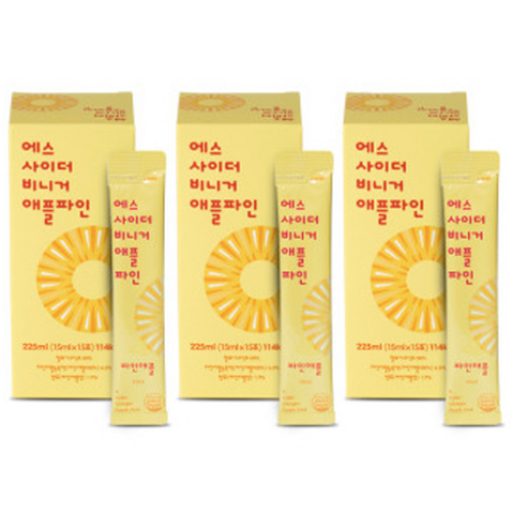 에스사이더비니거 사과 식초 애사비 스틱 애플 파인맛 15P