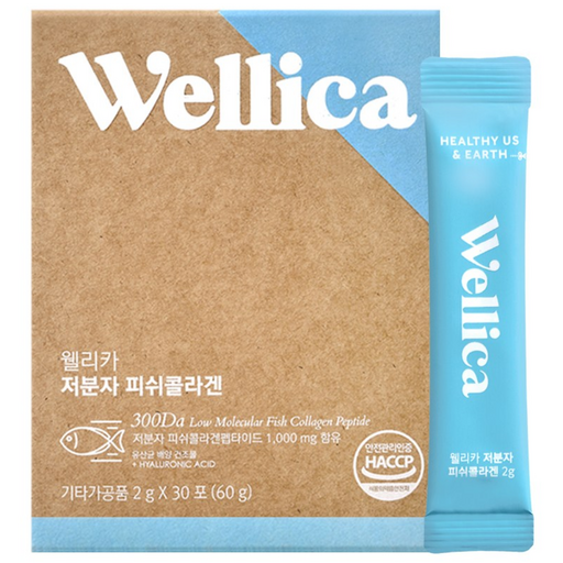 웰리카 저분자 피쉬 어린콜라겐 펩타이드 300달톤 이너뷰티