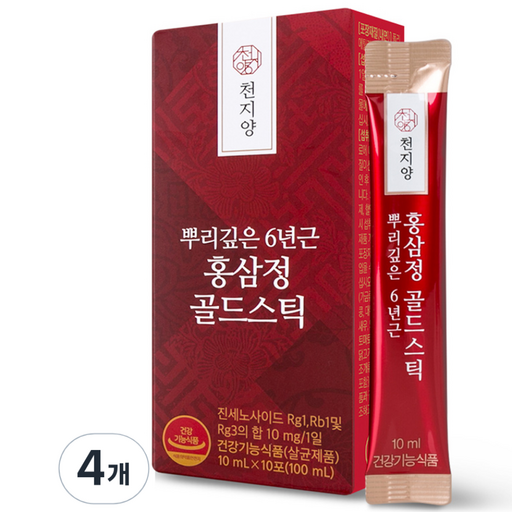 천지양 뿌리깊은 6년근 홍삼정 골드스틱 10p