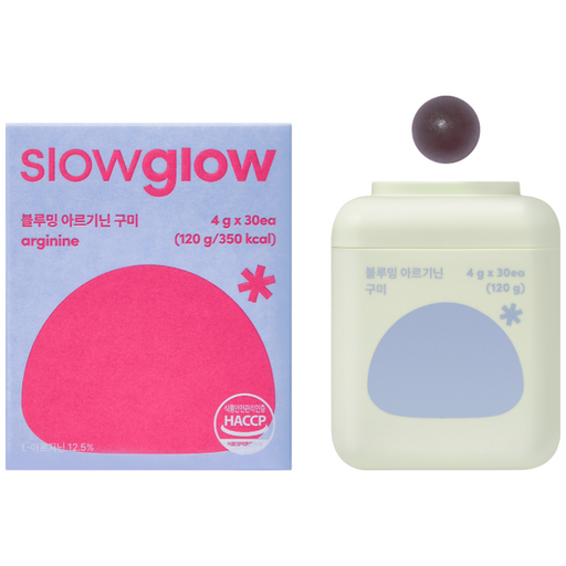 슬로우글로우 블루밍 아르기닌 구미 4g