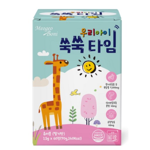 머거보니 우리아이 쑥쑥타임 황기추출물 유청칼슘 상어연골추출물