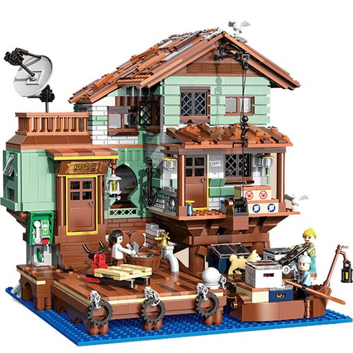 ZHEGAO 미니블럭 어부하우스 00421LI