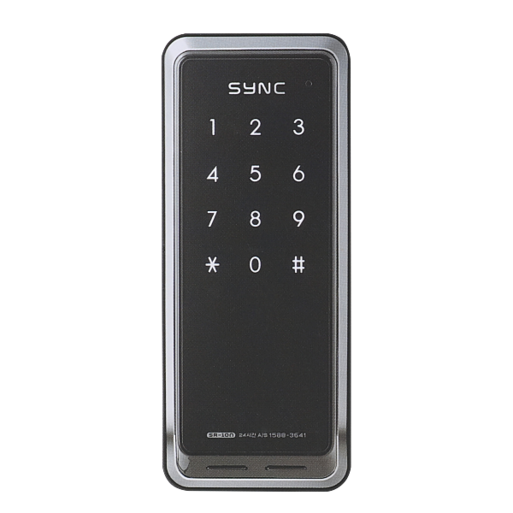 포유 솔리티 SYNC 디지털 도어락 SR 10N 보조키 현관 상가 빌라 도어록 번호키