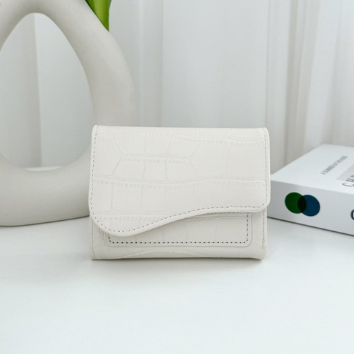 에브리테일 웨이브 반지갑 와니 패턴 카드 지갑