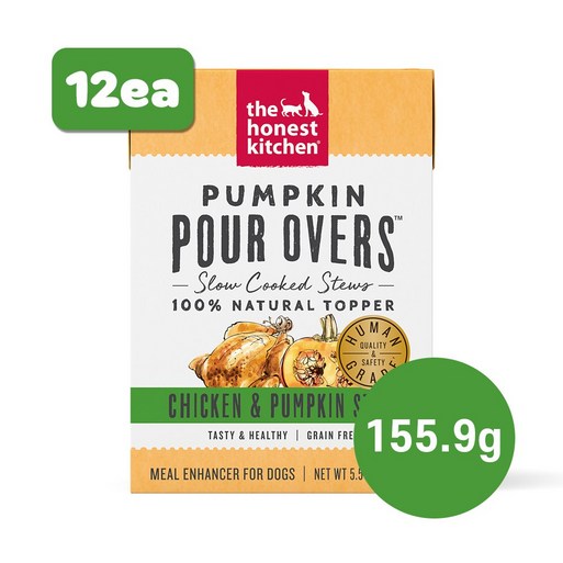 디어니스트키친 펌킨 포얼오버스 치킨호박스튜 전연령 부드러운 강아지 습식사료