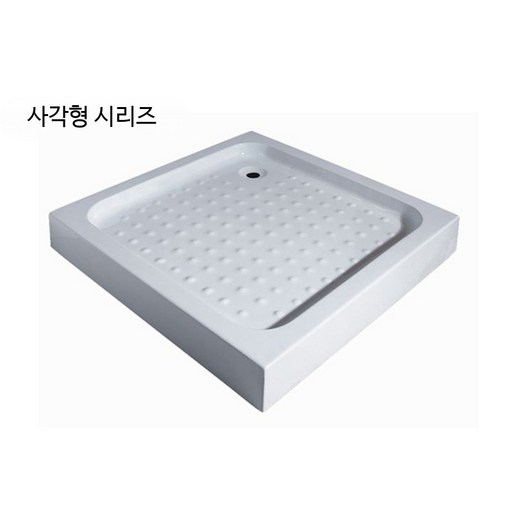 샤워실 욕실 샤워부스 간이 화이트 알루미늄 배수판 조절식 캠핑카 카라반용