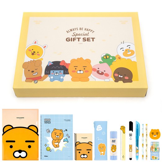 카카오프렌즈 알찬 문구세트1 문구류 학용품세트 단체선물 어린이날구디백 카카오문구세트 문구팬시 초등학생학용품 웰컴키트 초등학생단체선물 초등문구세트 어린이문구세트