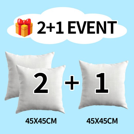 21 순잠 소파 쿠션 지퍼형 구름 쿠션솜 3535 l 4040 l 4545 l 5050 l 5555 l 6060