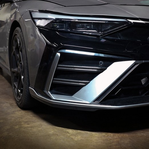 카벤더 호환 더뉴 아반떼 CN7 N라인 튜닝 프론트 에어홀 가니쉬 카본 몰딩