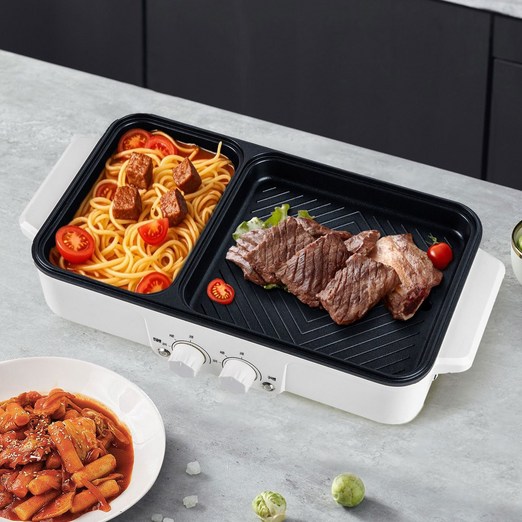 Gmalos 반반 멀티 전기그릴개별 온도 조절, ADSK17