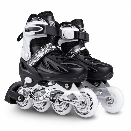 스핀무브 성인용 입문 인라인스케이트 롤러브레이드 스케이트, 블랙, 1개