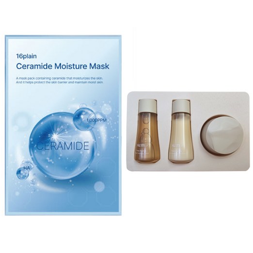 마스크팩  숨 타임에너지 3종 여행용   여행용 화장품  편리한 사용감  해외여행 화장품 필수 아이템  발효  보습성분을 함유하며 보습감을 유지하는 화장품