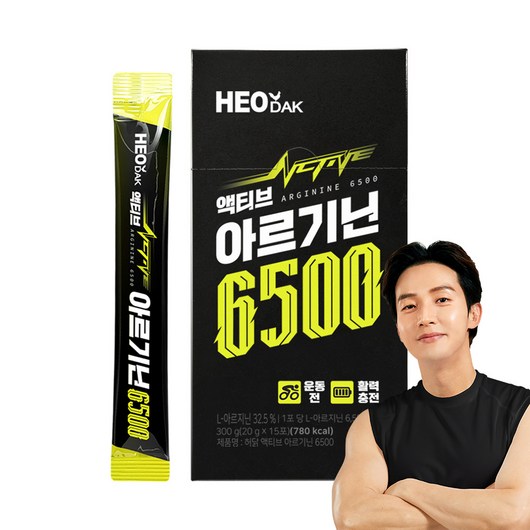 허닭 액티브 아르기닌 6500 15p, 300g, 1개