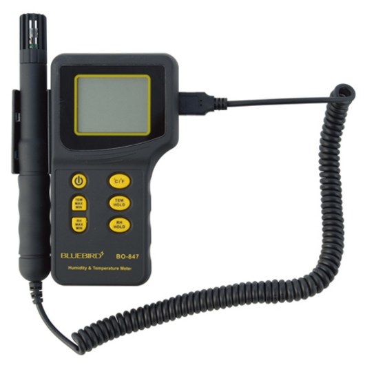 블루버드공구 블루텍 센서분리형 온습도계 C4006808 BO-847, 혼합색상, 1개