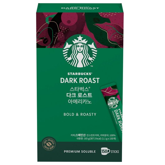 스타벅스 다크 로스트 아메리카노, 1g, 150개입, 1개