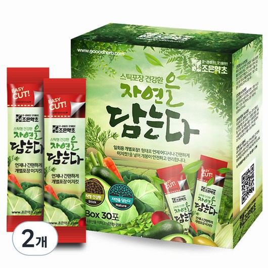 조은약초 자연을 담는다 프리미엄 검은콩검은깨환 스틱, 2개, 90g