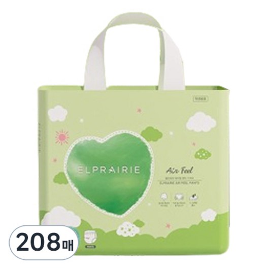 엘프레리 에어필 팬티형 기저귀 남여공용, 점보형(2XL), 208매