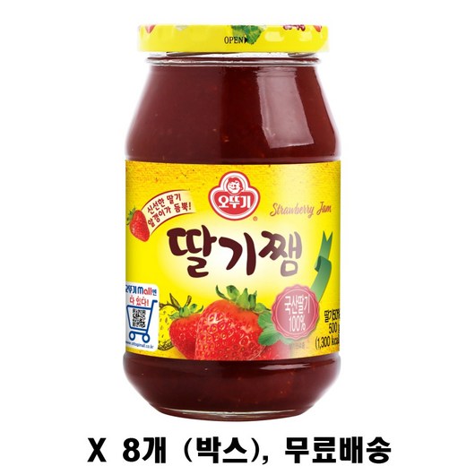 오뚜기 딸기쨈, 850g, 8개