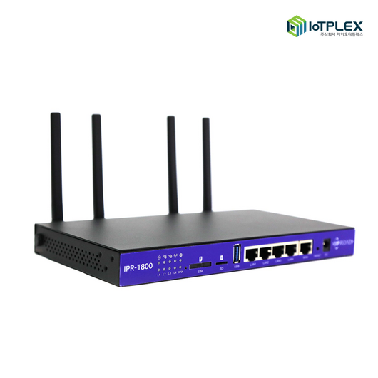 유플러스 IPR-1800W M2M 프리미엄 LTE CA 라우터, 무선/유선 지원, 500G 데이터 패키지 포함, 1대