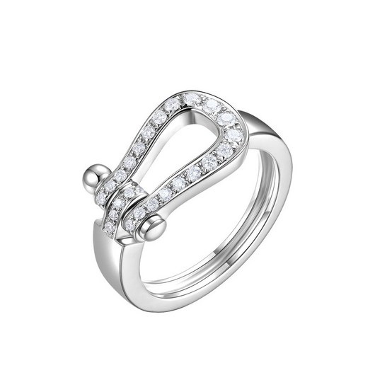 아얼리 Jewellery 실버925 말발굽 은 데일리 반지
