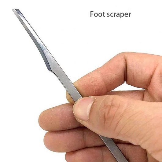 각질 갈라짐 방지 발 제거제 제거 및 굳은살 마스크 네일 페디큐어 키트 120ml 7 초, 1개, 7) Foot Scraper