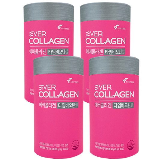에버콜라겐 타입비오틴 셀 3g*30포, 90g, 4개