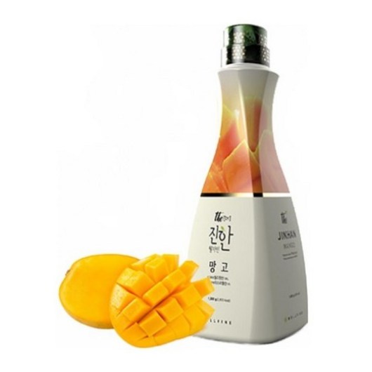 웰파인 더진한 망고 고농축 베이스 1.5kg, 7개 웰그린애플망고파우치