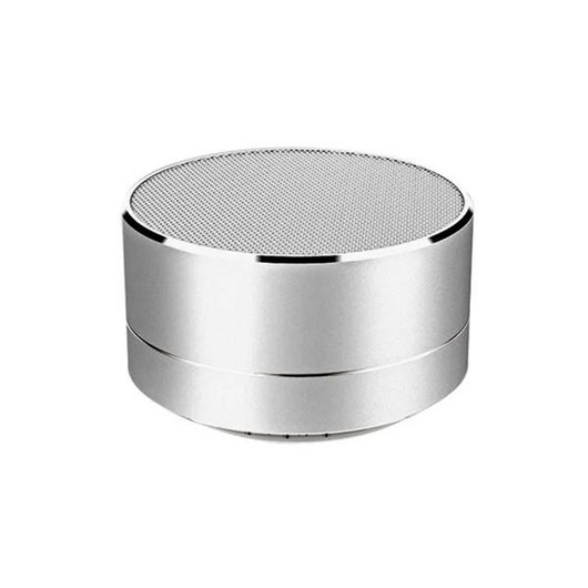 휴대용 무선 블루투스 스피커 소형 스틸 캐논 서브우퍼 미니 기프트 카드 색상 A10, [02] Silver, 3) Silver