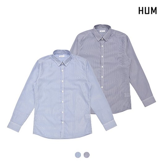 HUM 남 매직 스트라이프 셔츠 FHNECSL101P