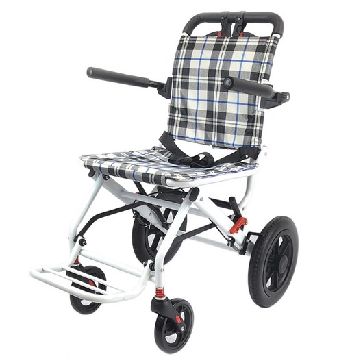 밝은 색상의 경량 휴대용 접이식 소형 휠체어 – 여행 및 가정용 1개, P1 휠체어가격