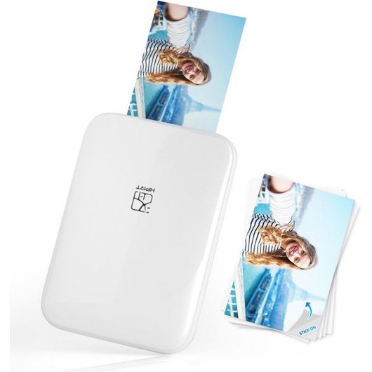 HPRT MT53 미니 포토 프린터 - 휴대용 무선 블루투스 스티커 2x3인치 사진 아이폰 및 안드로이드용 즉석 컬러 모바일