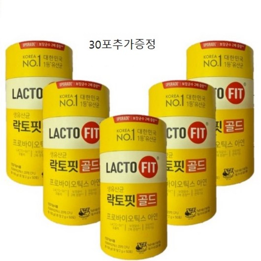 종근당건강 프로바이오틱스 락토핏 생유산균 골드 6통(300포) 먹기 편한 유산균, 100g, 6개