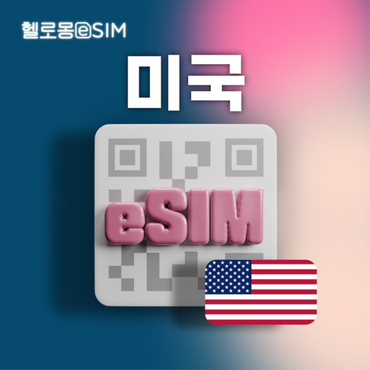 미국 eSIM 데이터 이심, 1개, 매일 3GB 사용 후 저속 무제한, 30일