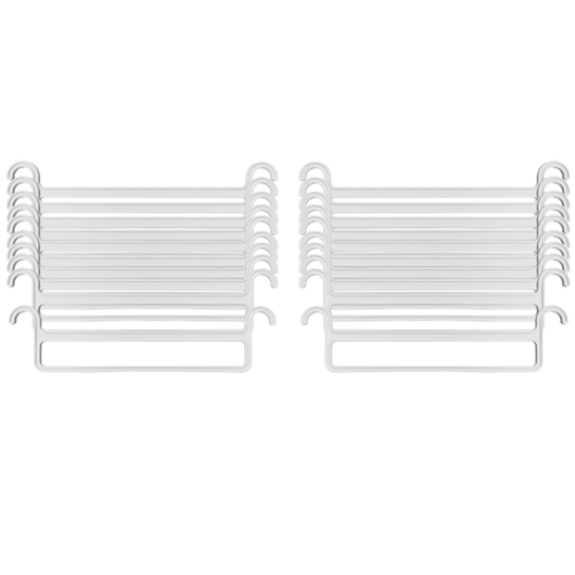 투에스리빙 철제 프리미엄 드레스룸 시스템 행거, 바지걸이 화이트