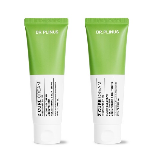 모공 보습 진정 닥터플리너스 제트큐어크림 더블기획 속건조 미백기능 크림, 2개, 80ml