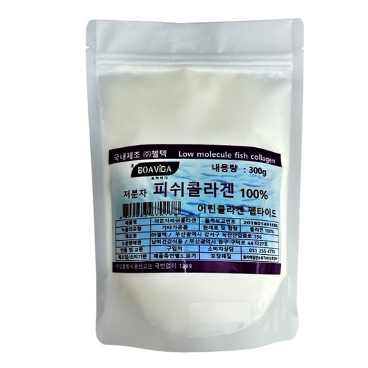 (주)젤택 저분자 피쉬콜라겐 펩타이드 100% 1팩 300g, 1개