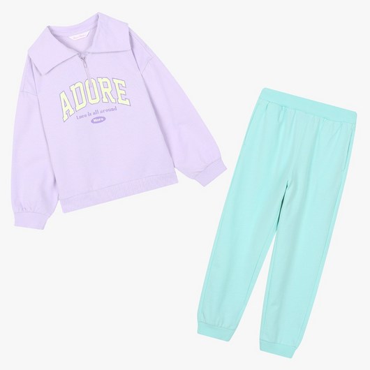 로엠걸즈 반크롭 조거팬츠 세트(퍼플) RGSM2322P 중앙로역점