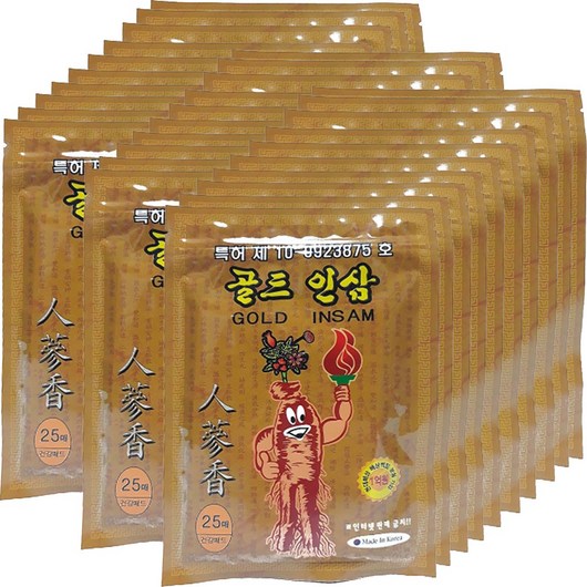 특허품 골드인삼건강패드, 60개, 25매